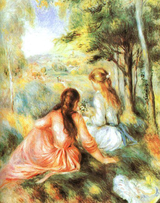Pierre Renoir In the Meadow china oil painting image